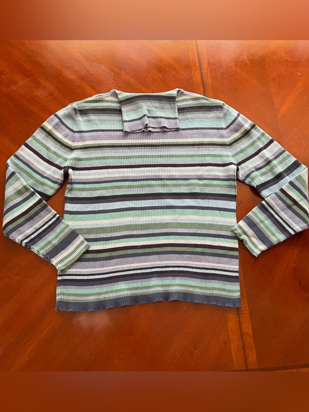 vintage 90s striped turtleneck sweater